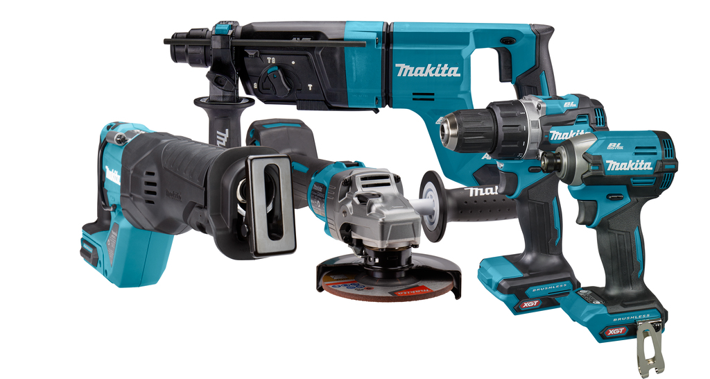 XGT 40 V Max Combiset boren, (slag)schroeven, slijpen en zagen
