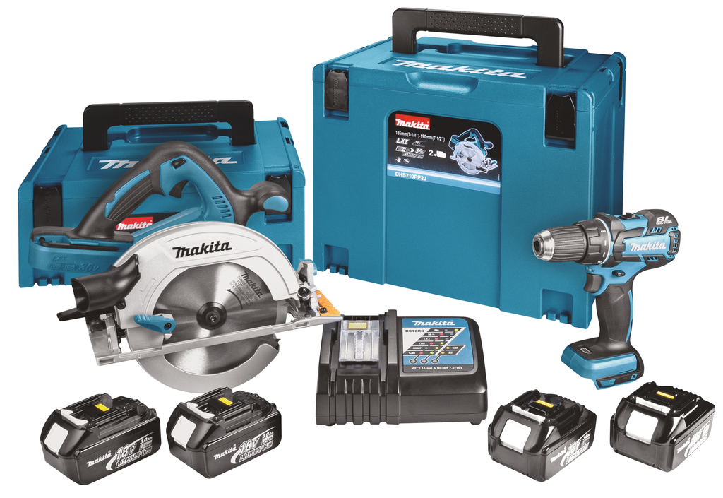 18 V Combiset voor boren, schroeven en zagen