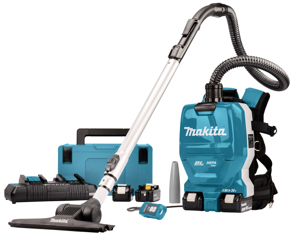 2x18 V Rugstofzuiger voor schoonmaak